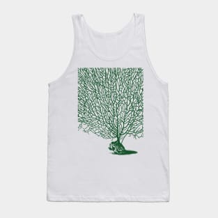 Green Sea Fan Coral Tank Top